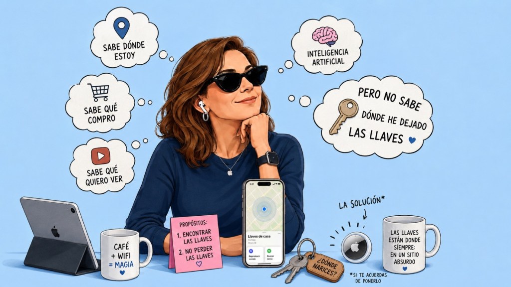 Mi iPhone sabe dónde estoy, qué compro y qué quiero ver… pero no sabe dónde he dejado las&nbsp;llaves