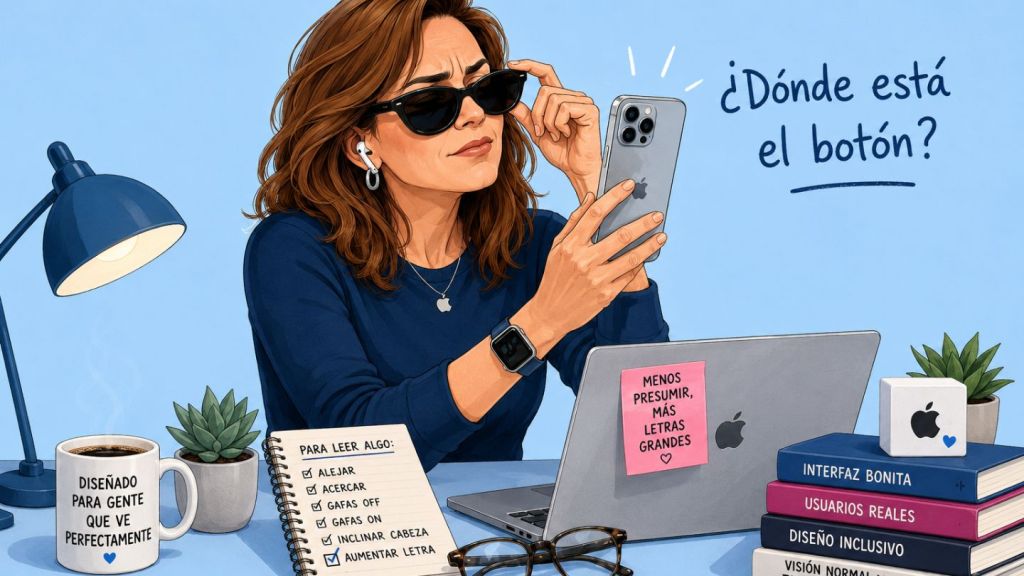 Comprobado: Apple diseña para gente que ve&nbsp;perfectamente